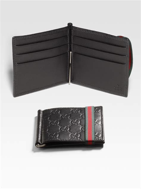 gucci mens wallet with money clip|gucci wallet.